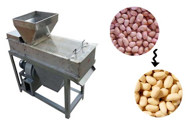 Automatic Red Coated Peanut Peeler Machine|Groundnut Peeling Machine Manufacturer