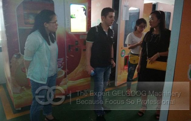 customer visiting company