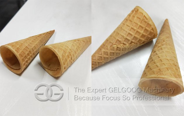 finished product of ice cream cone machines